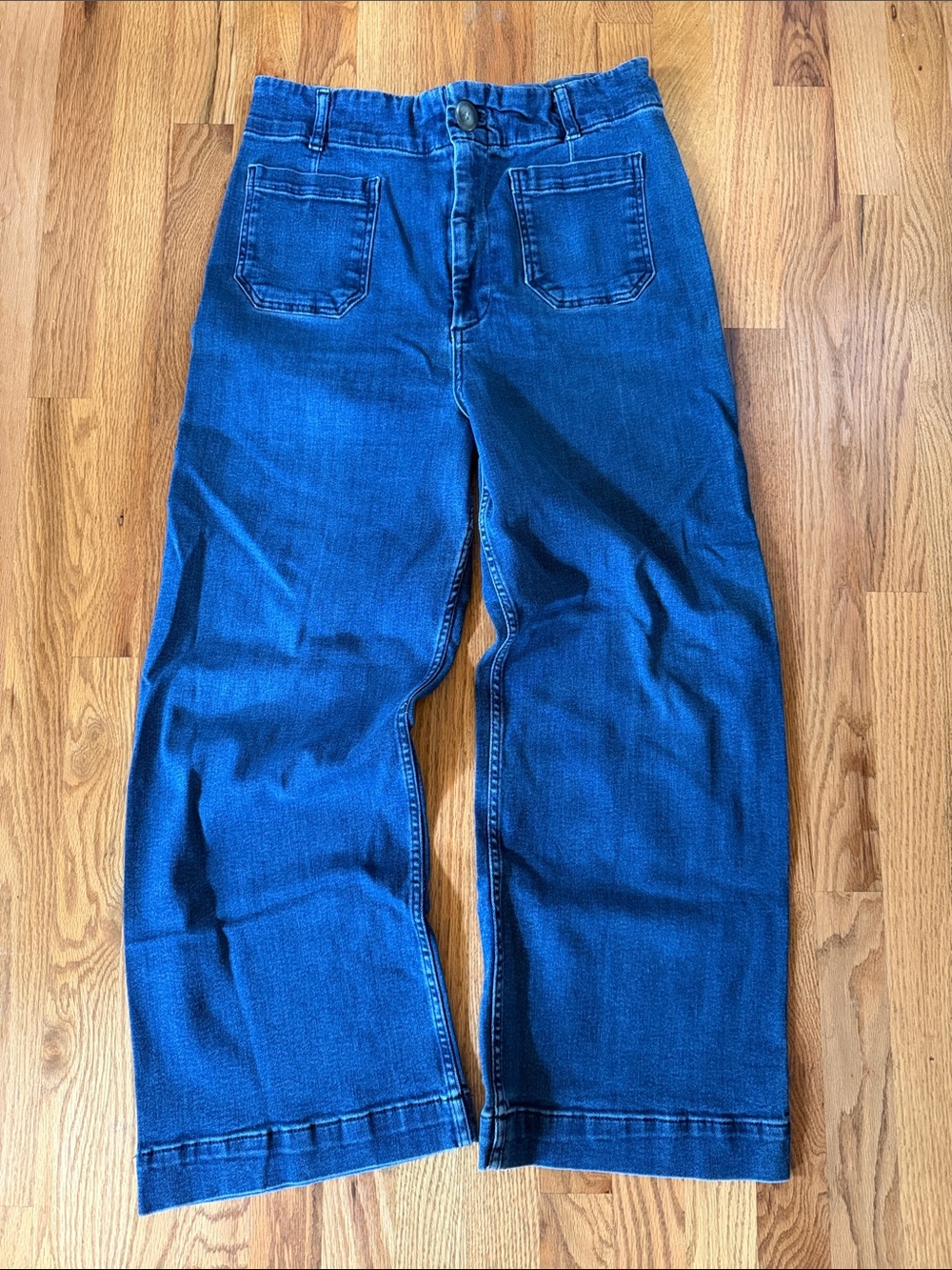Anthropologie Pilcro the skipper sailor Jeans in Deep Blue 32